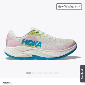 Hoka Women's Pink and Blue Athletic Shoes